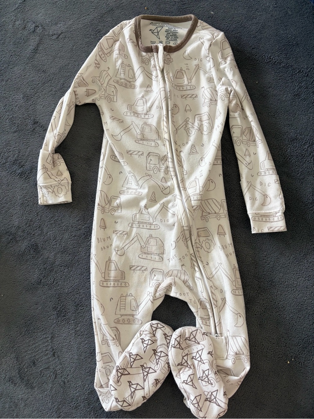 Copper Pearl Footie Pajamas